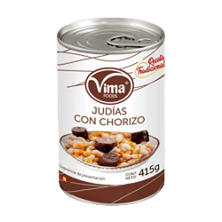 JUDIAS CON CHORIZO, 415G VIMA, C/12 UDS