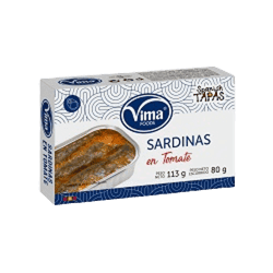 SARDINAS, EN TOMATE,113 GR C/50 UND