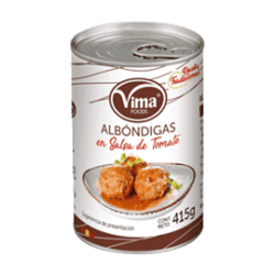 ALBONDIGAS EN SALSA, 415 GR VIMA, C/12 UDS