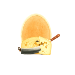 QUESO MAASDAM,  1 RUEDA, C/13 APROX