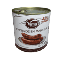 CHORIZOS EN MANTECA, 640 GR VIMA, C/6 UDS
