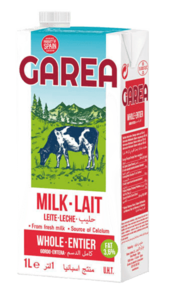 LECHE ENTERA, BRICK 1L GAREA, C/6 UDS